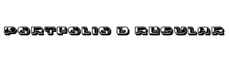 Portfolio 3D Regular  baixar fontes gratis