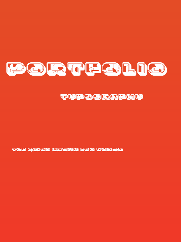 Portfolio 3D Regular Poster