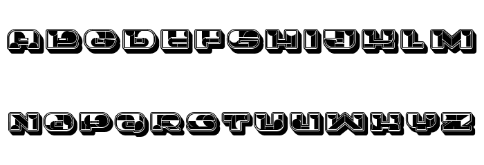 Portfolio 3D Regular Font LOWERCASE