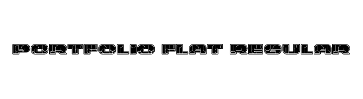 Portfolio Flat Regular  Frei Schriftart Herunterladen