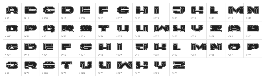 Portfolio Flat Regular Character Map