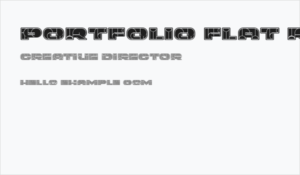 Portfolio Flat Regular Business Card