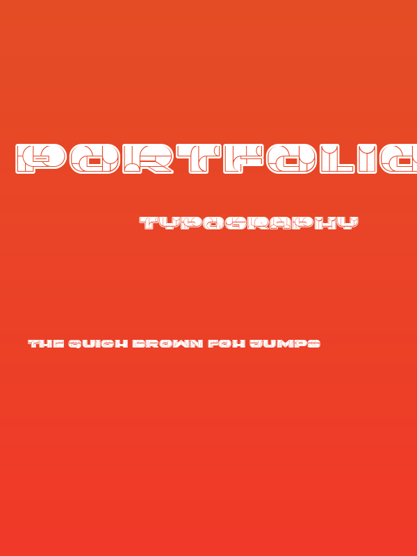 Portfolio Flat Regular Poster