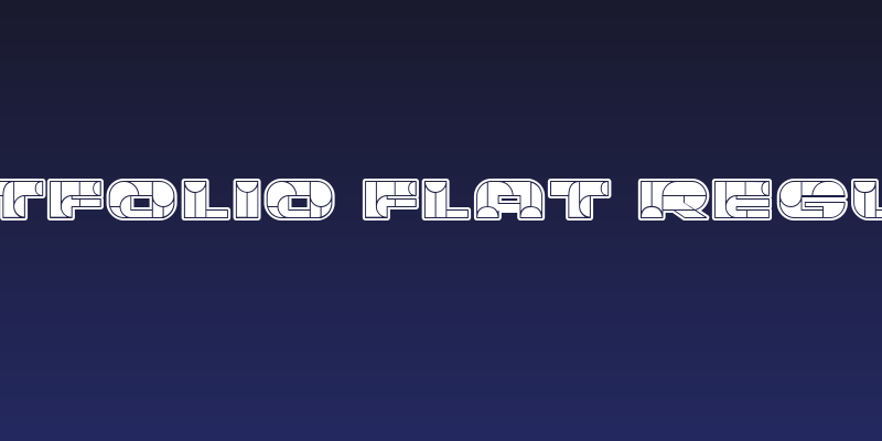 Portfolio Flat Regular Social Header