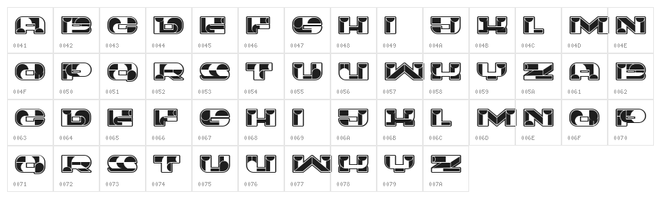 Portfolio Inverted Regular Character Map