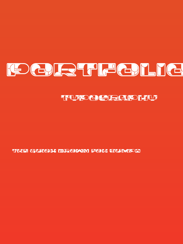 Portfolio Inverted Regular Poster