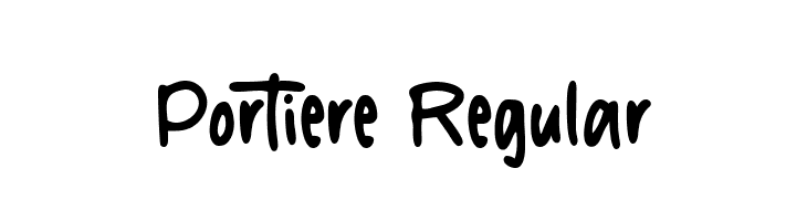 Portiere Regular  font caratteri gratis