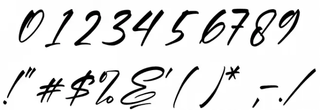 Portillo Bryant Font OTHER CHARS