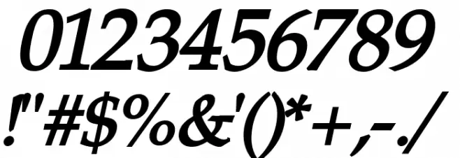 Portland LDO Bold Italic Font OTHER CHARS