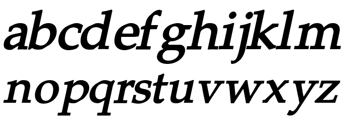 Portland LDO Bold Italic Font LOWERCASE