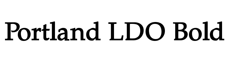 Portland LDO Bold  Free Fonts Download