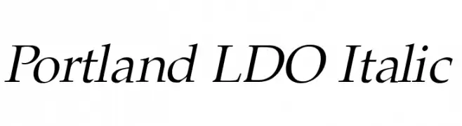 Portland LDO Italic  تنزيل الخطوط