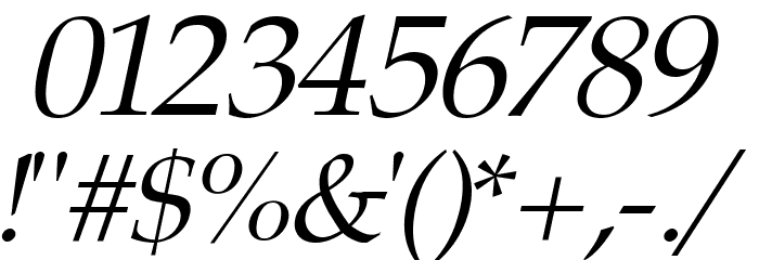 Portland LDO Italic Font OTHER CHARS