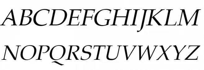 Portland LDO Italic Caratteri MAIUSCOLE