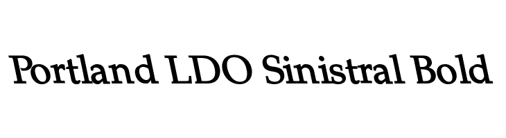 Portland LDO Sinistral Bold  les polices de caractères gratuit tlcharger