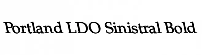Portland LDO Sinistral Bold  Fuentes Gratis Descargar