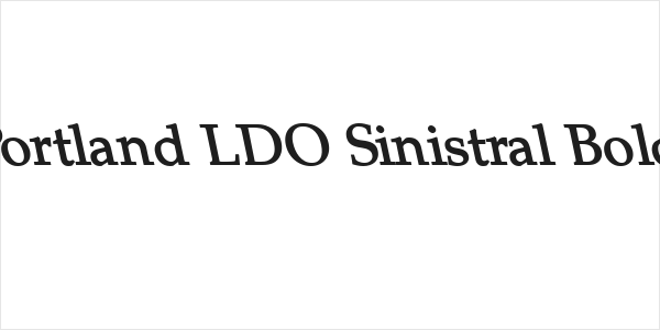 Portland LDO Sinistral Bold Logo