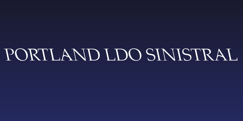 Portland LDO Sinistral Social Header