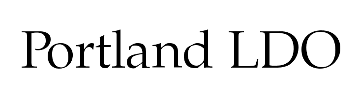 Portland LDO Font