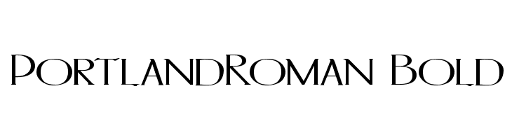 PortlandRoman Bold Font