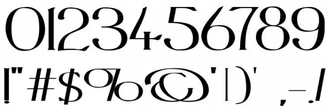 PortlandRoman Bold Font OTHER CHARS