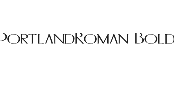 PortlandRoman Bold Logo