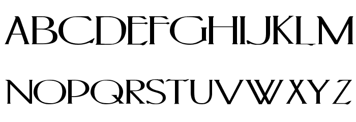 PortlandRoman Bold Font LOWERCASE