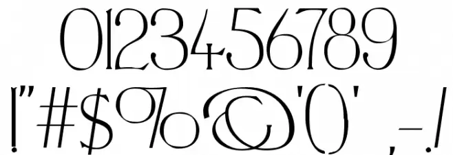 PortlandRoman Font OTHER CHARS