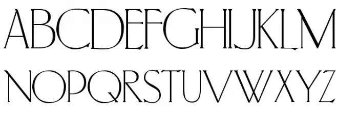 PortlandRoman 字体 大写