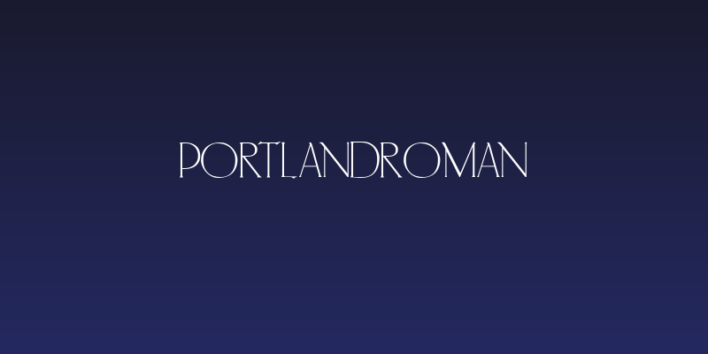 PortlandRoman Social Header