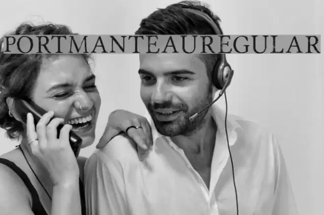 Portmanteau-Regular Font examples