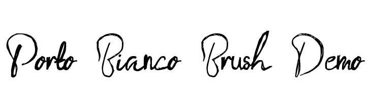 Porto Bianco Brush Demo  免费字体下载