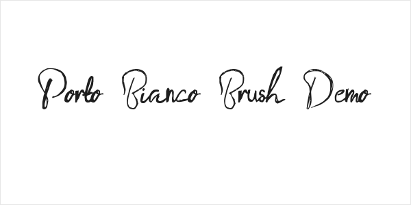 Porto Bianco Brush Demo Logo