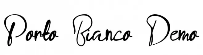 Porto Bianco Demo  Frei Schriftart Herunterladen