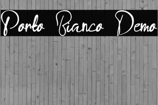 Porto Bianco Demo Font examples