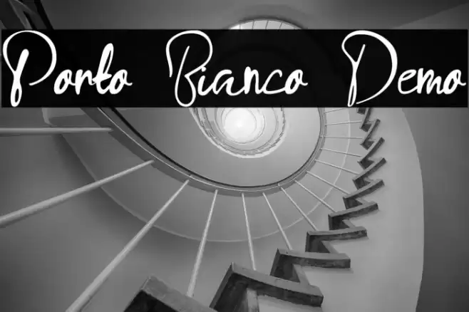 Porto Bianco Demo Font examples
