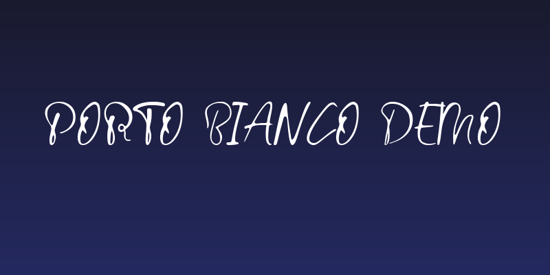 Porto Bianco Demo Social Header
