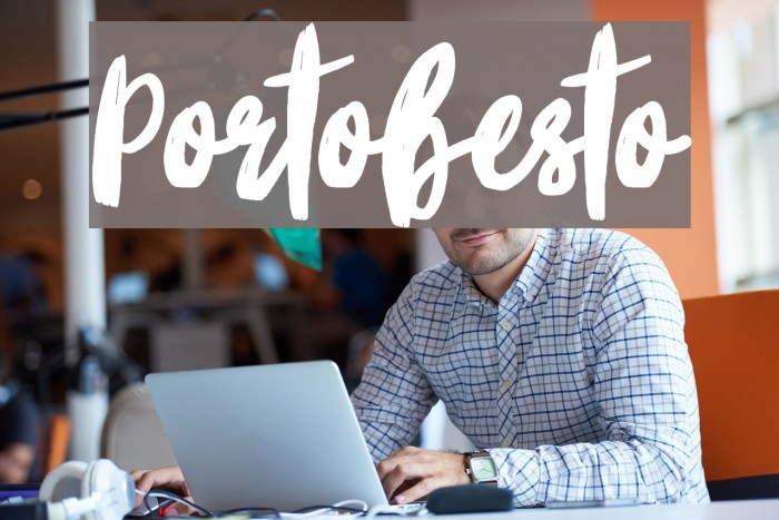 Portobesto फ़ॉन्ट examples