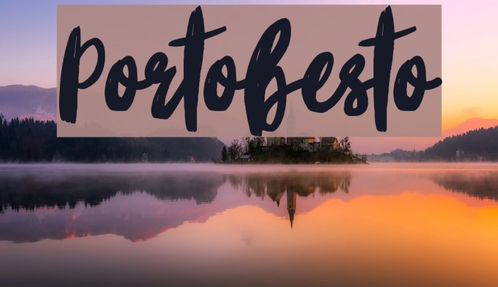 Portobesto फ़ॉन्ट examples