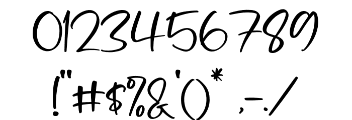 Portofolio Brilliant Font OTHER CHARS