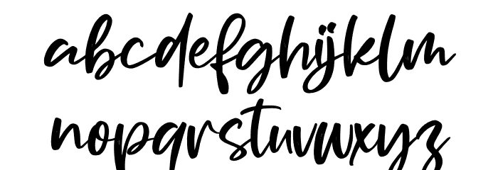 Portofolio Brilliant Font LOWERCASE