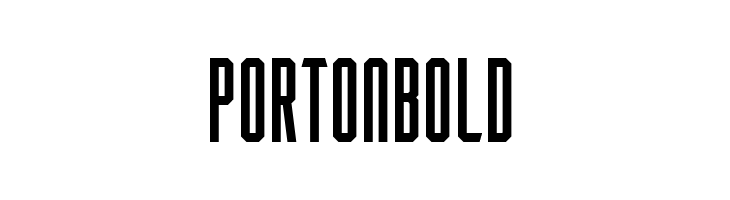 Porton Bold  フリーフォントのダウンロード