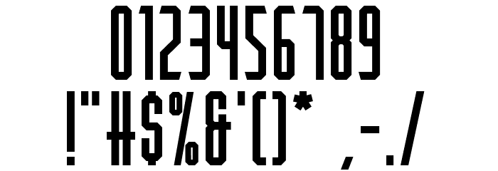 Porton Bold Font OTHER CHARS