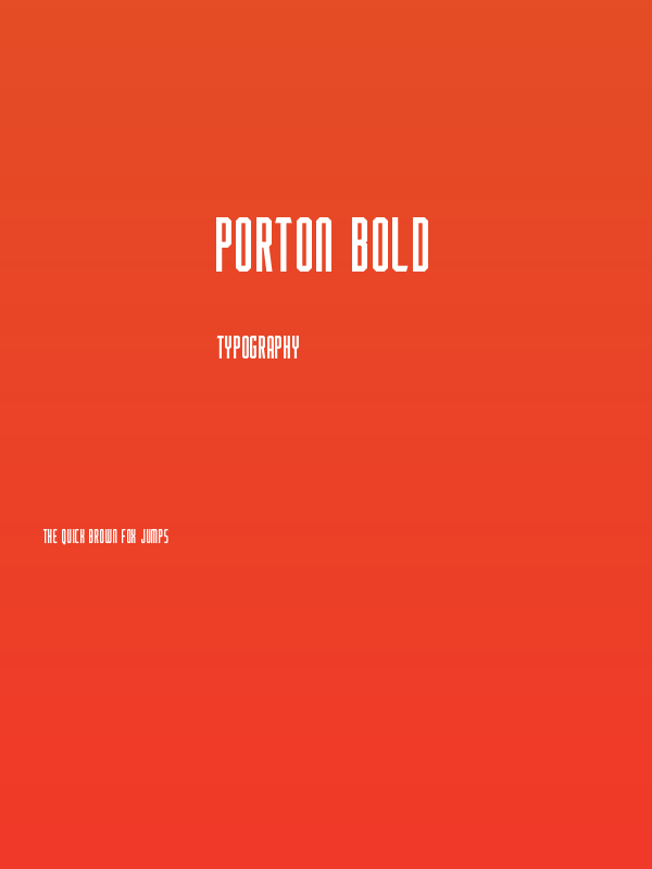 Porton Bold Poster