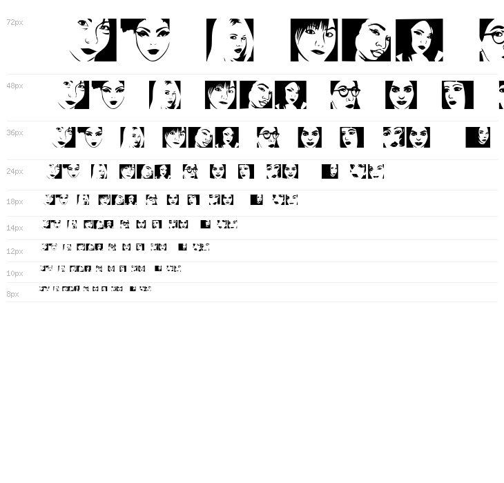 Portraits de Femmes Regular Waterfall