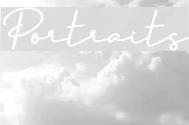 Portraits Font examples