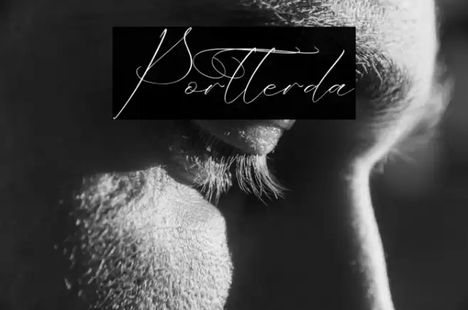 Portterda Font examples