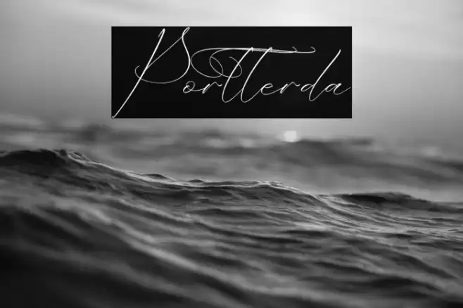 Portterda Font examples