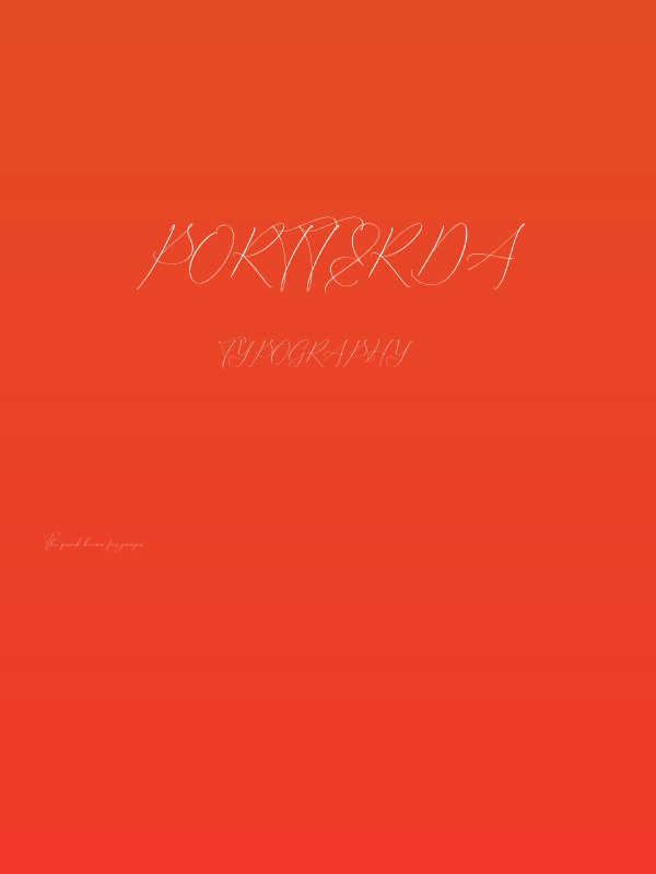 Portterda Poster