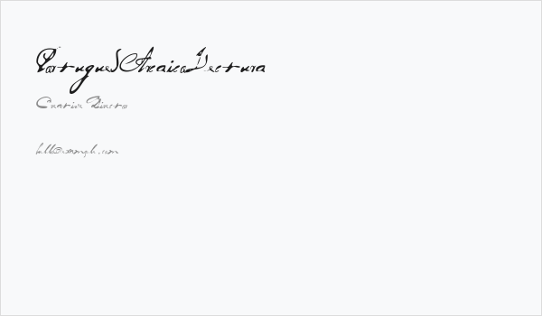 PortuguesArcaicoLectura Business Card